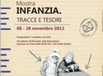 Itinerarea expoziției Copilăria. Rămăşiţe şi patrimoniu la Roma - 7 - 28 noiembrie 2012